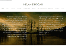 Tablet Screenshot of melaniehogan.com